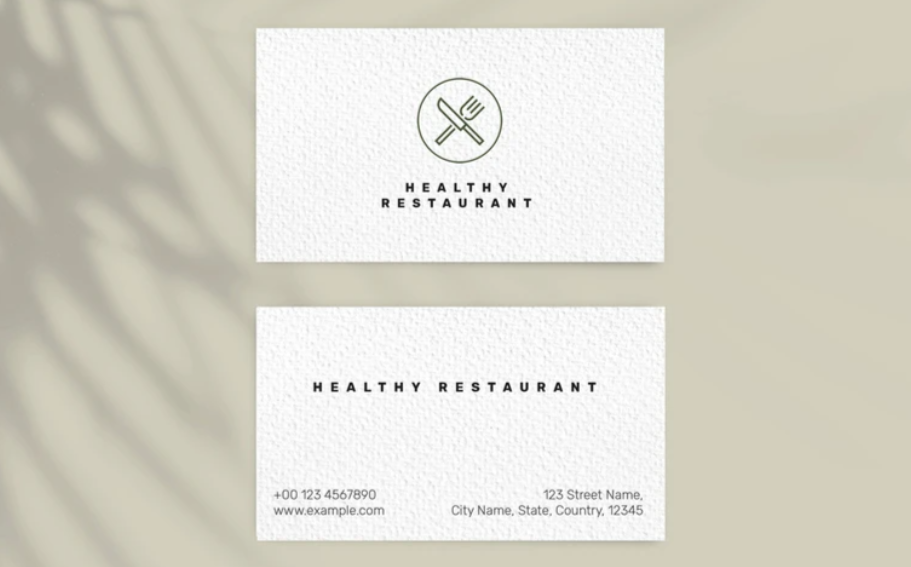 Textured Visiting/Business Cards