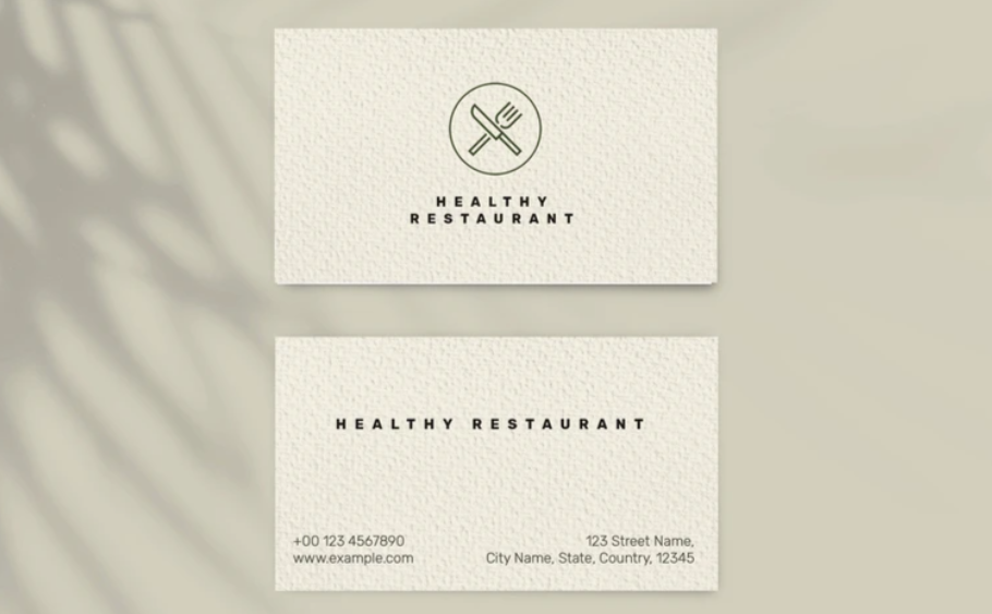 Textured Visiting/Business Cards